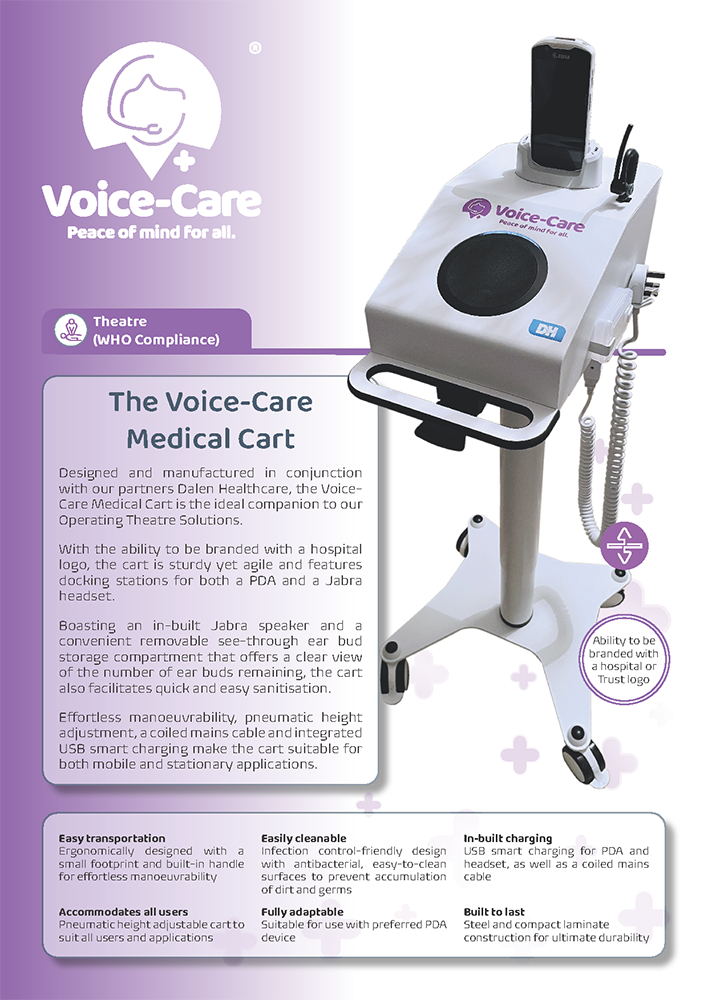 The Voice-Care Medical Cart