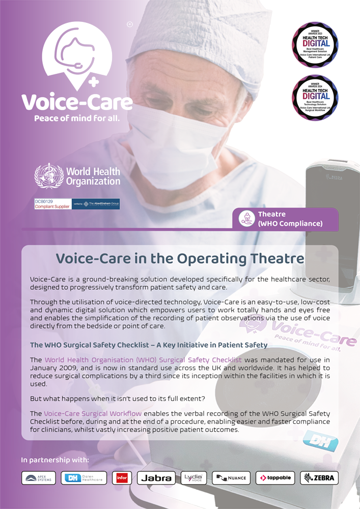 Voice-Care in the Operating Theatre