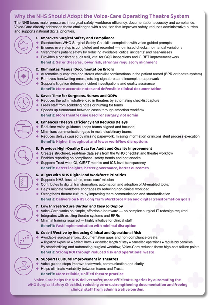 Voice-Guided Workflow For Clinical Procedures