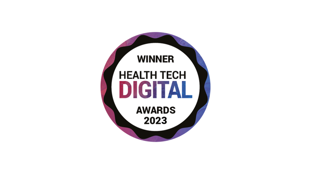 Winner of the Health Tech Digital Awards 2023.